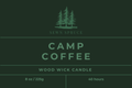 Camp Coffee Wood Wick Candle