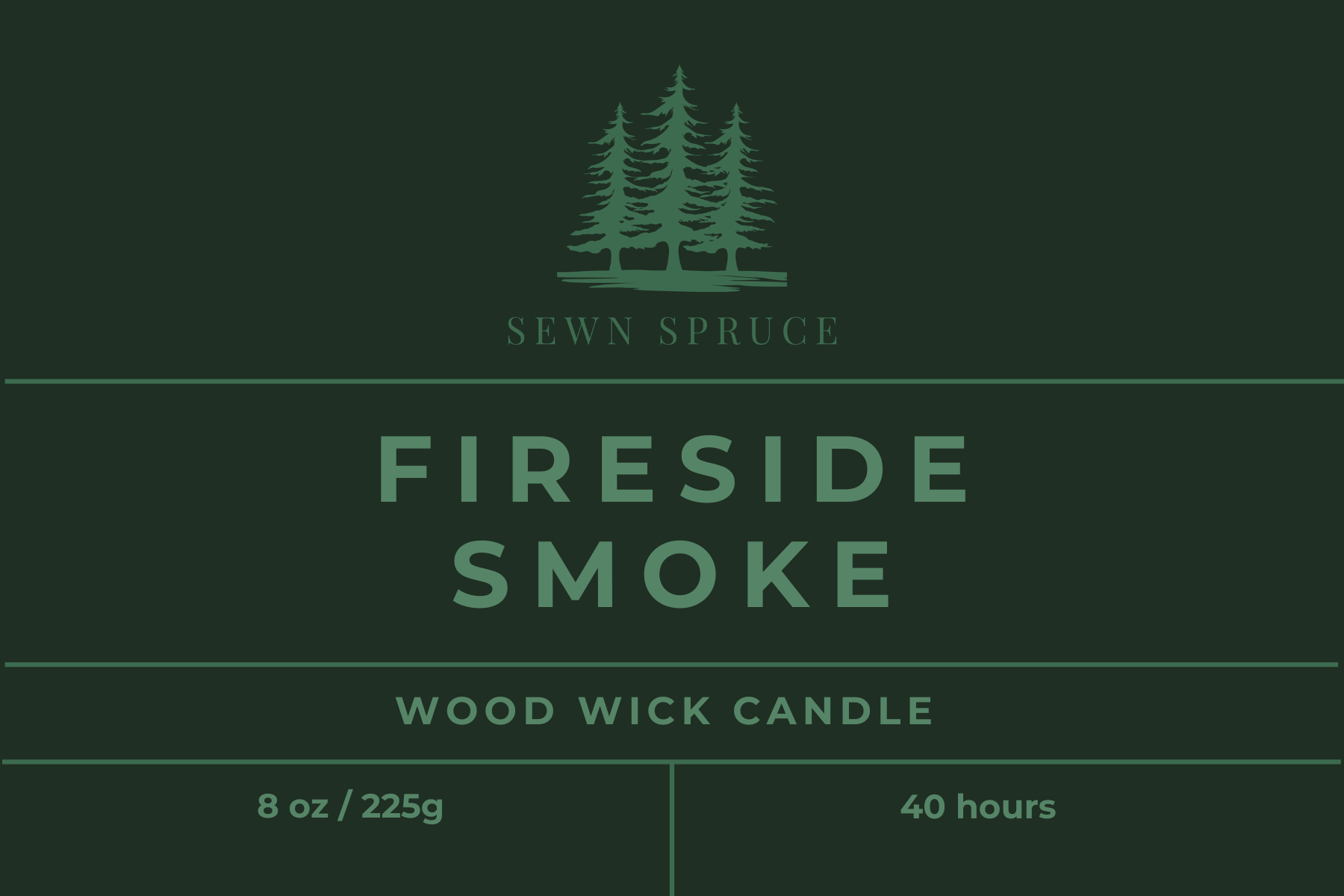 Fireside Smoke Wood Wick Candle